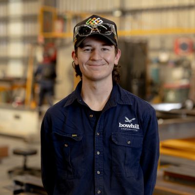 charlie Charlie, apprentice metal fabricator at Bowhill Engineering